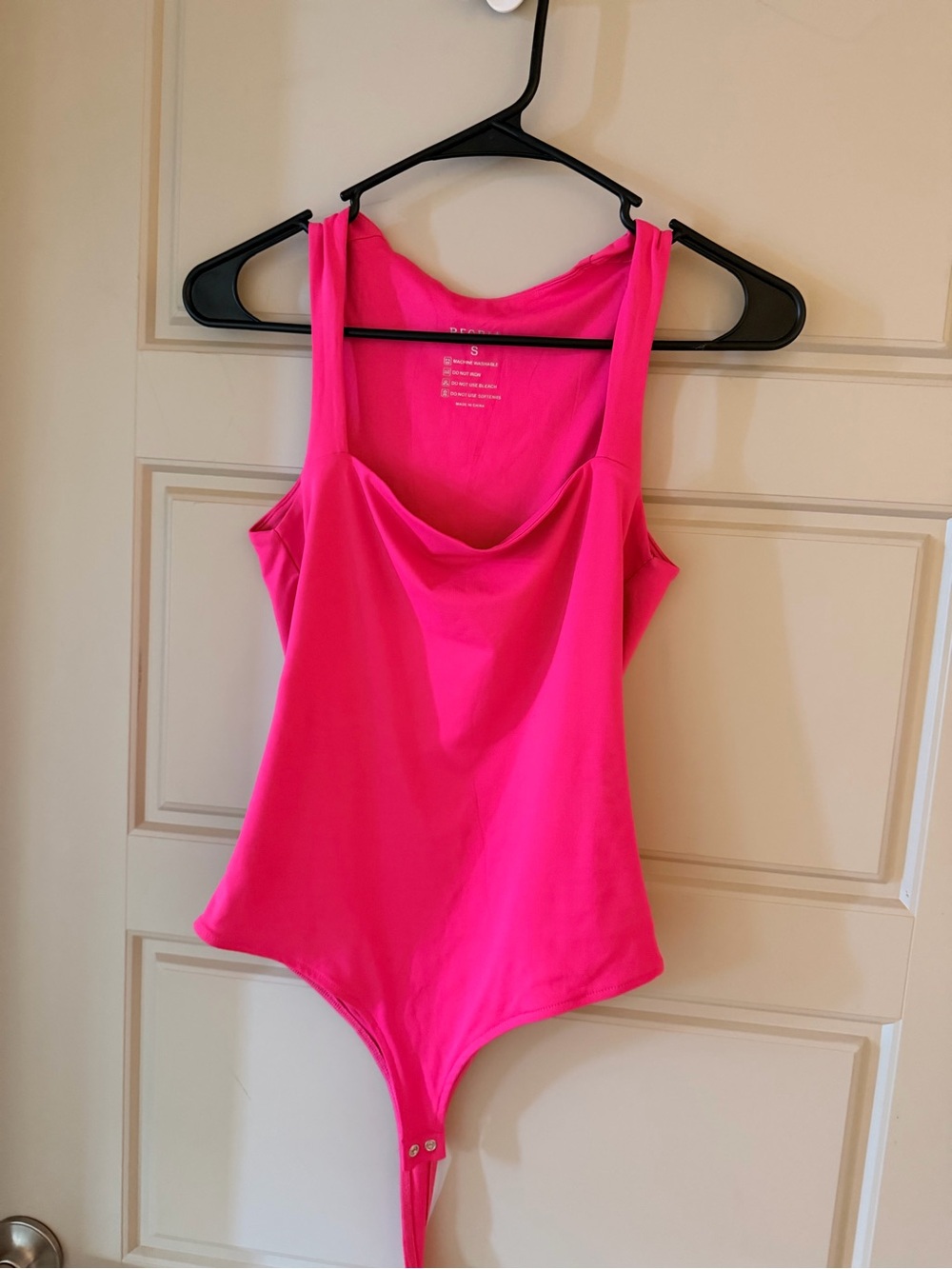 Hot Pink Sleeveless Bodysuit